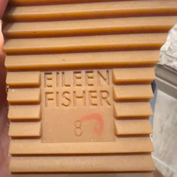 Eileen Fisher espadrilles, gray upper leather, hardly used size 8 - Picture 4 of 13